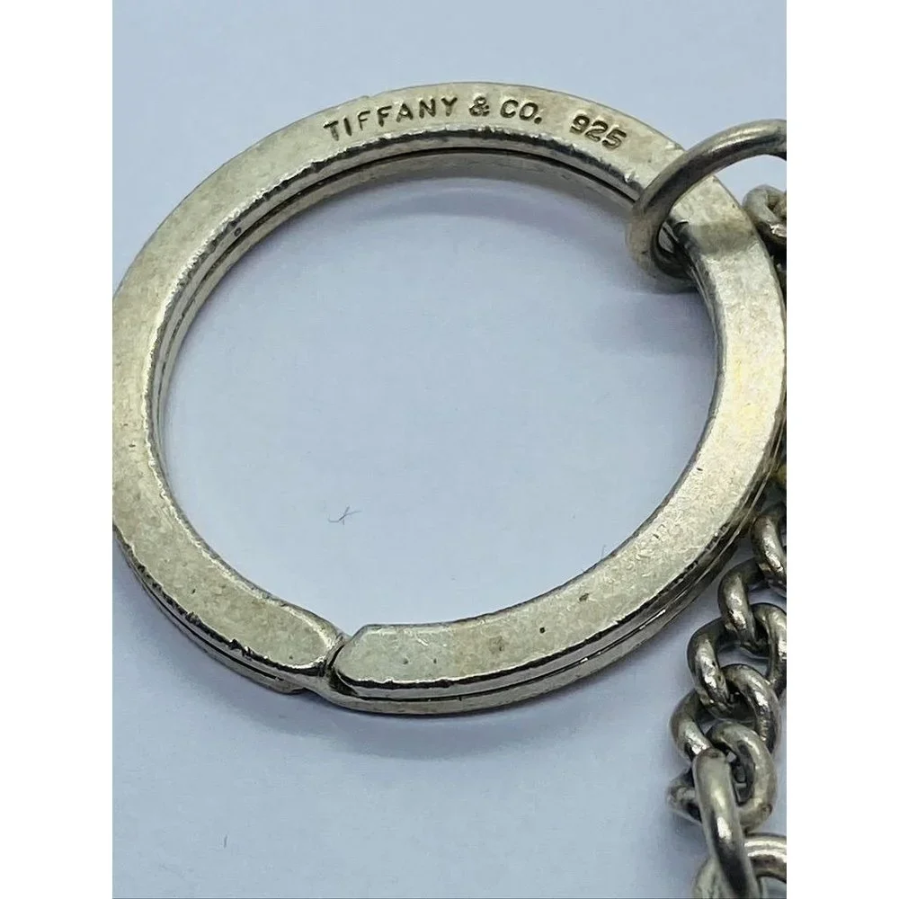 TIFFANY & Co Sterling Silver 925 Nautical Boat Flag Enamel Keychain  READ - Picture 7 of 9